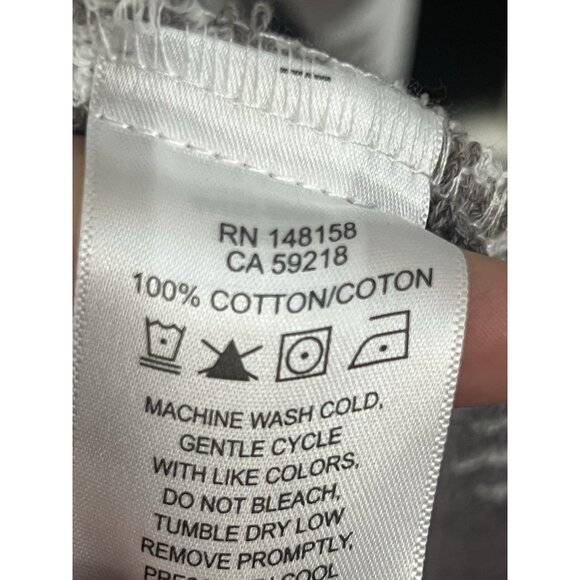 Pendleton Cotton Terry Velour Aztec Gray and White Geo Patterned Robe XS/S - Picture 6 of 6